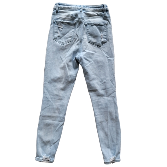 KanCan High Rise Light Wash Distressed Skinny Jeans - Picture 10 of 16